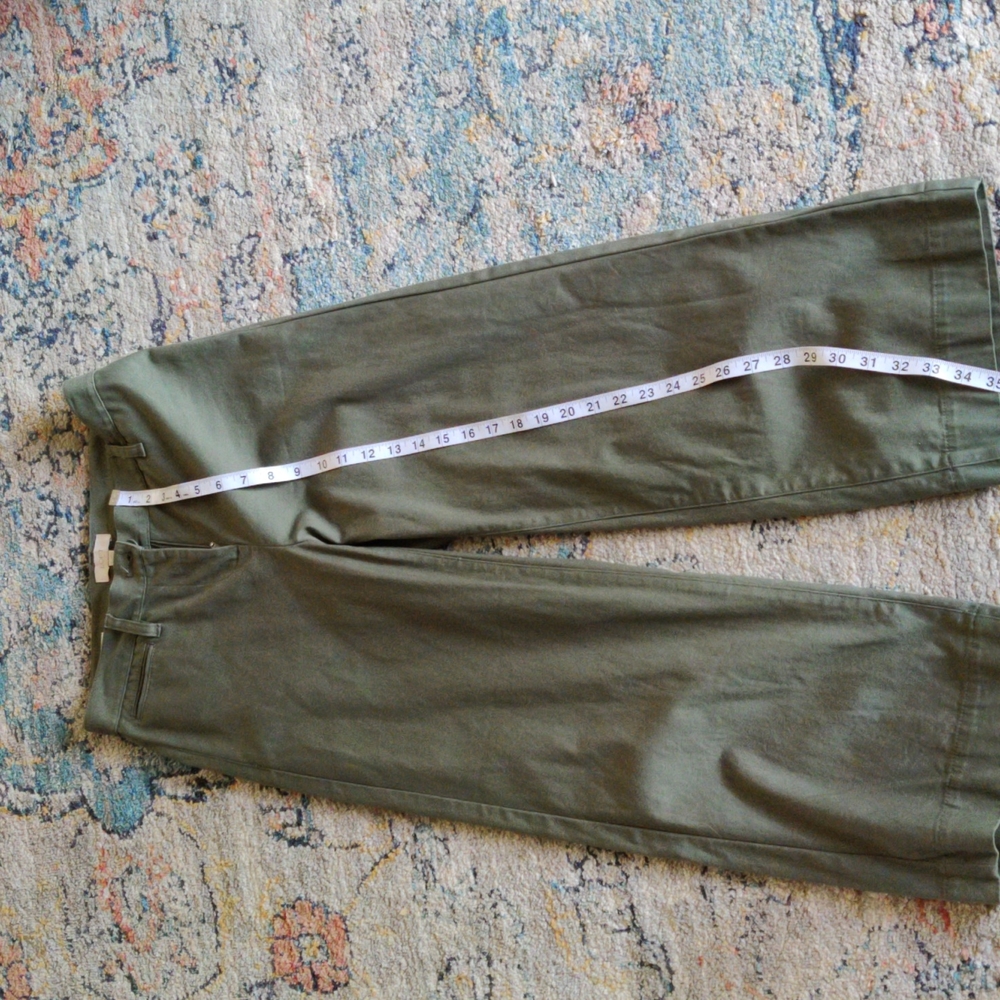 Wide Leg Loft Green pants size 0